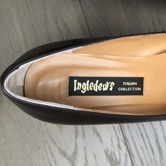 Ingledew's Italian Collection Leather Shoes Tassle Detail Chocolate Brown Sz 8.5 - Picture 12 of 13